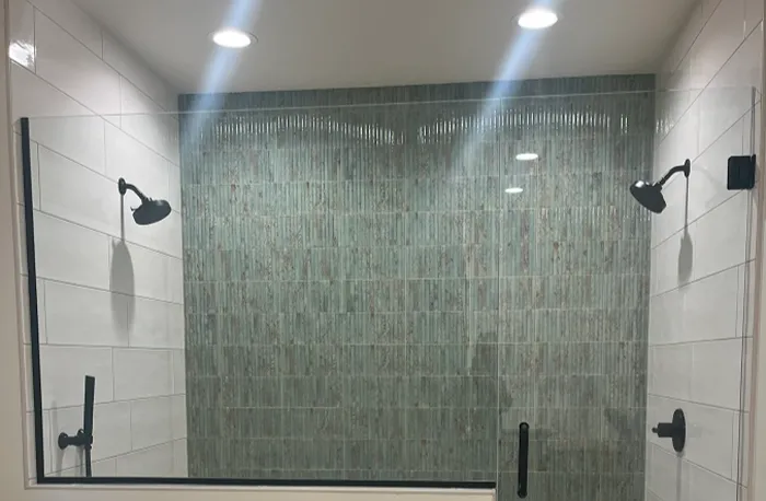 Tile shower installation in Hutchinson 